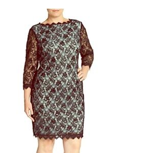 Adrianna Papell Lace Dress Size 14W